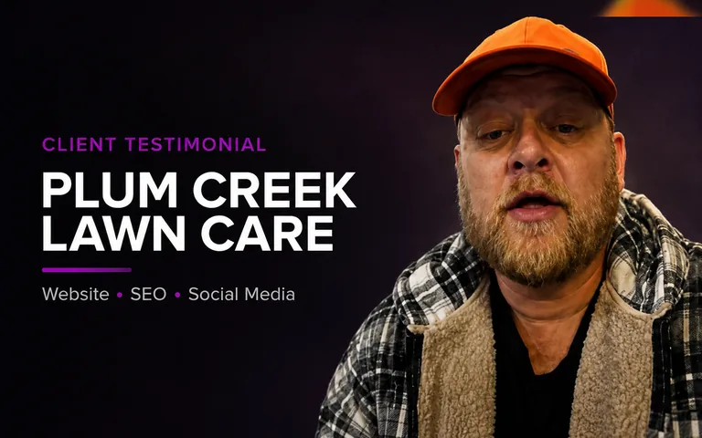 Video testimonial from Plum Creek Lawn Care about their Website, SEO & Social Media