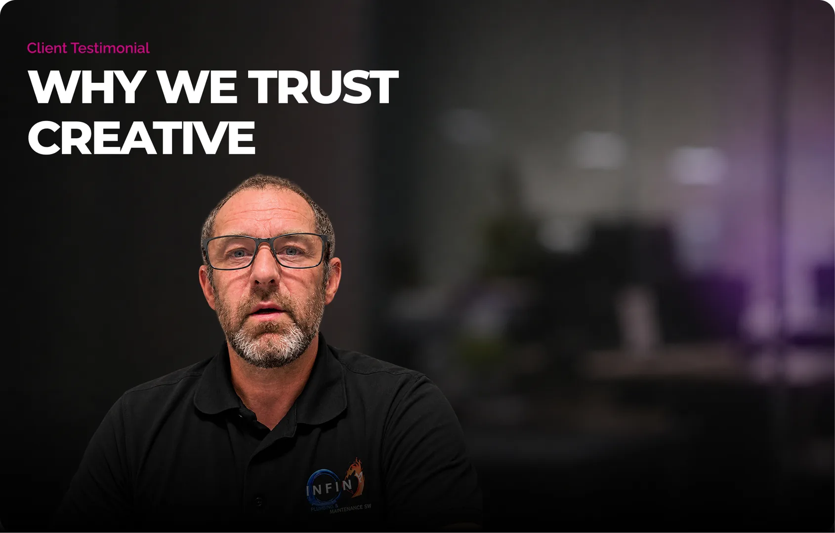 Video testimonial from Infinity Plumbing about their Branding & Web Design